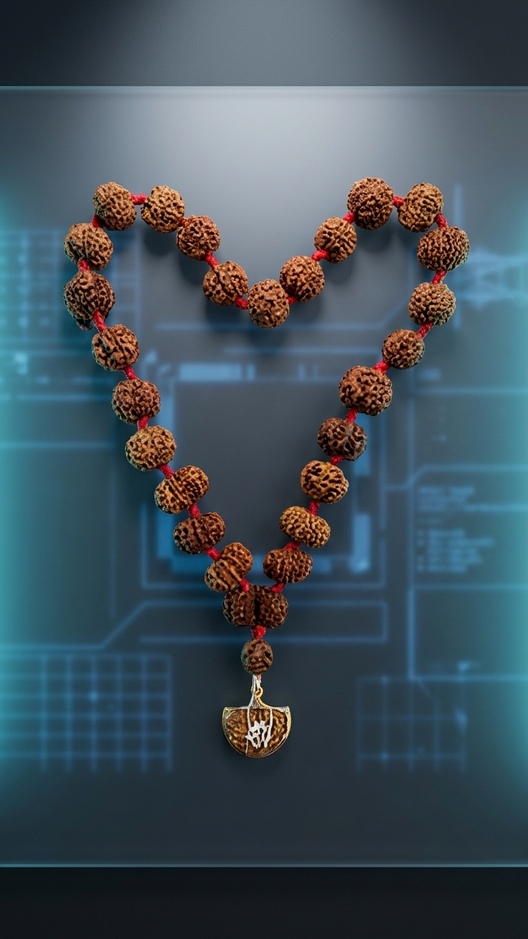 Rudraksha mala visual